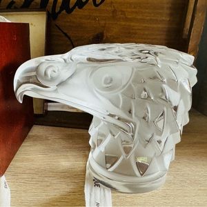 Vintage Lalique of France Crystal Tete D' Aigle Eagle Hood Ornament Paperweight